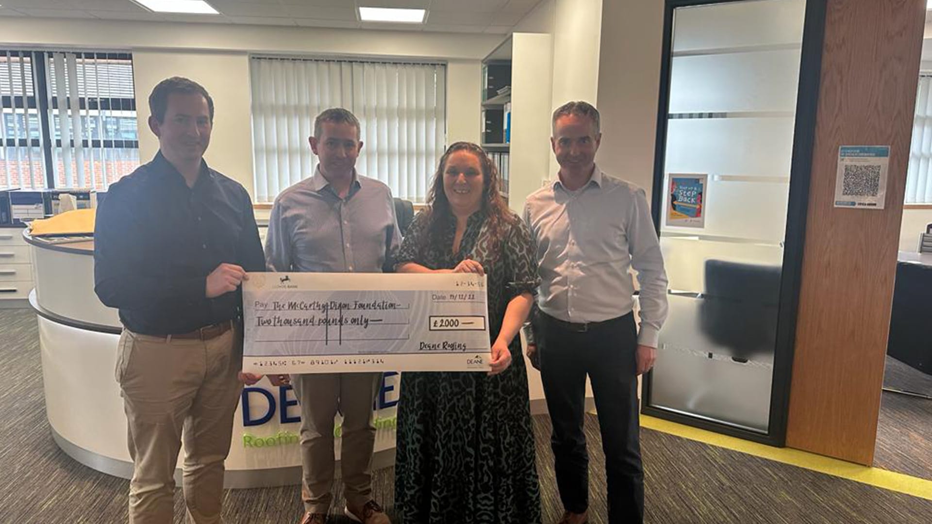 Deane Roofing Donation