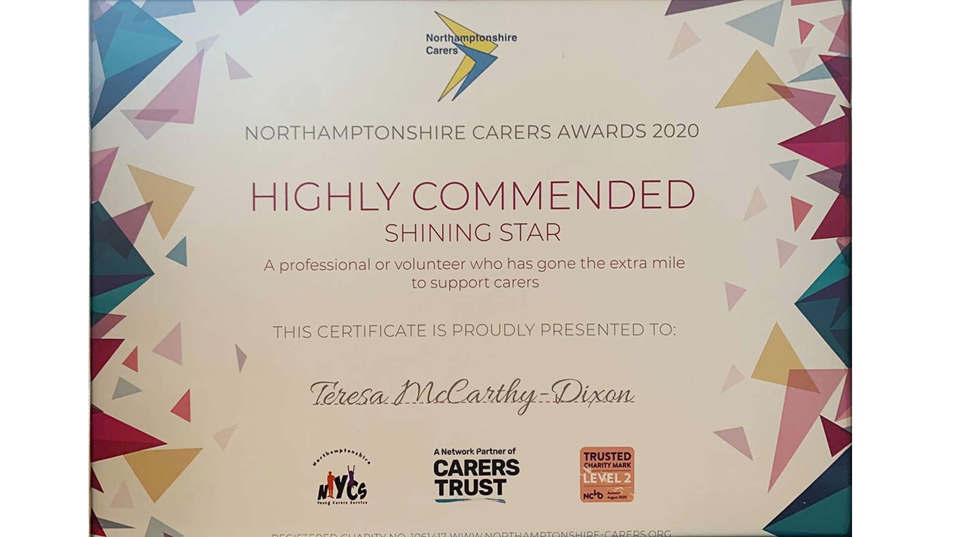 Northamptonshire Carers Award